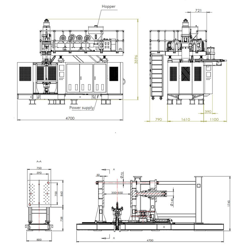 30L Accumulate Blow Molding Machine